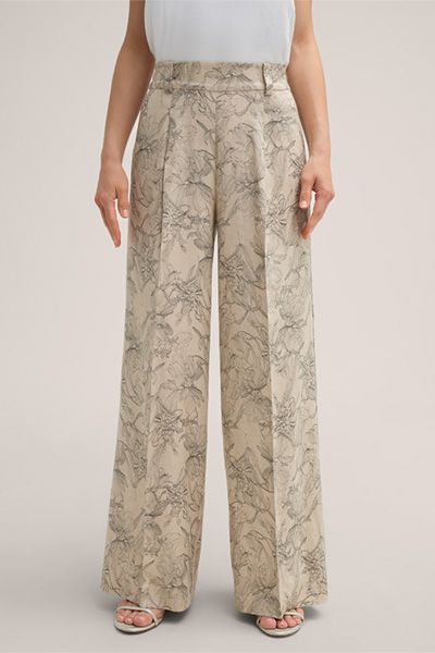 Palazzohose mit floralem Print