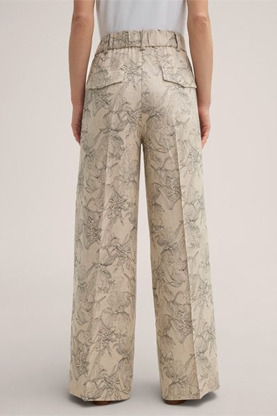 Palazzohose mit floralem Print