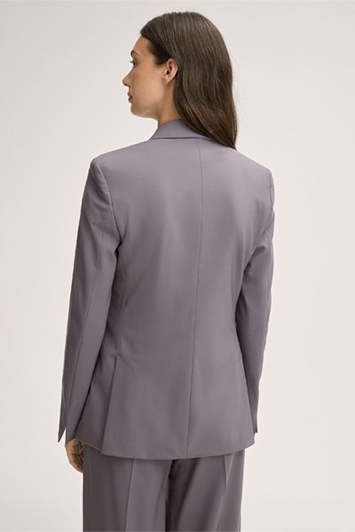 Asymmetrischer Blazer aus Stretch-Schurwolle