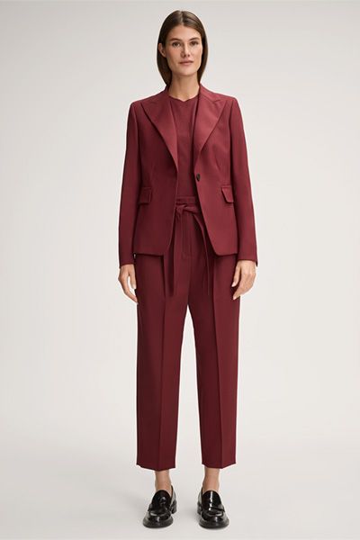 Taillierter Schurwoll-Blazer mit Reverskragen
