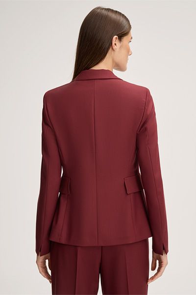 Taillierter Schurwoll-Blazer mit Reverskragen