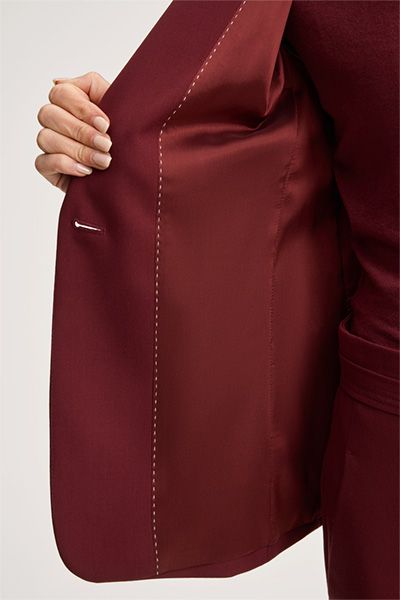 Taillierter Schurwoll-Blazer mit Reverskragen