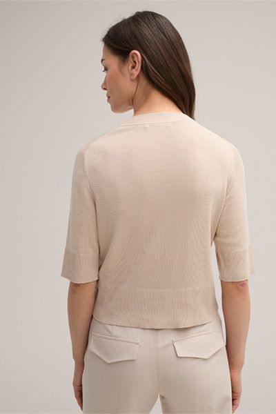 Feinstrick-Cardigan aus Seide-Baumwoll-Mix