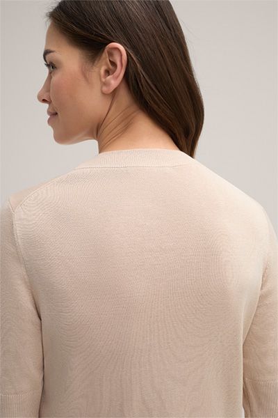 Feinstrick-Cardigan aus Seide-Baumwoll-Mix