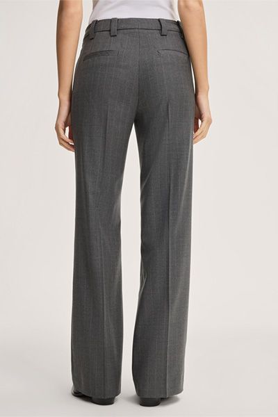 Nadelstreifen-Flanell-Marlenehose