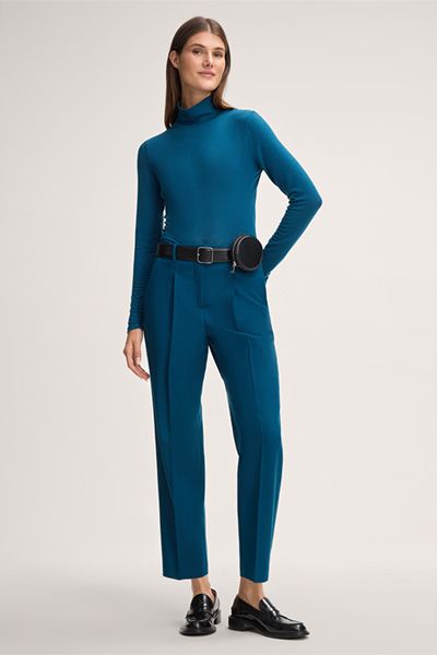 Maßgeschneiderte Bundfaltenhose aus Schurwolle