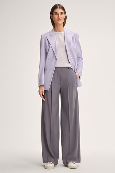 Elegante Kurzarm-Bluse aus Crêpe