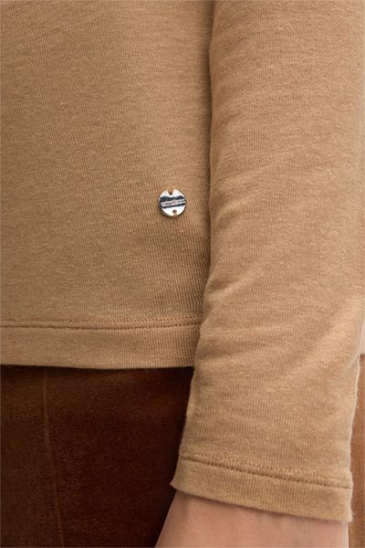 Schmal geschnittenes Wollstretch-Rollkragenshirt