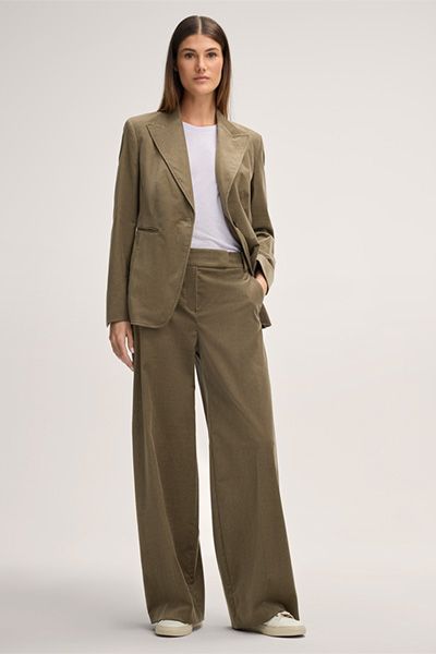 Taillierter Feincord-Blazer