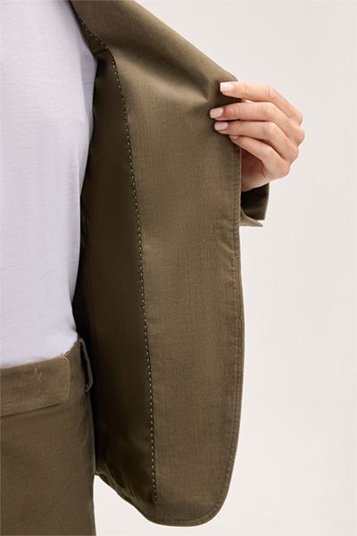 Taillierter Feincord-Blazer