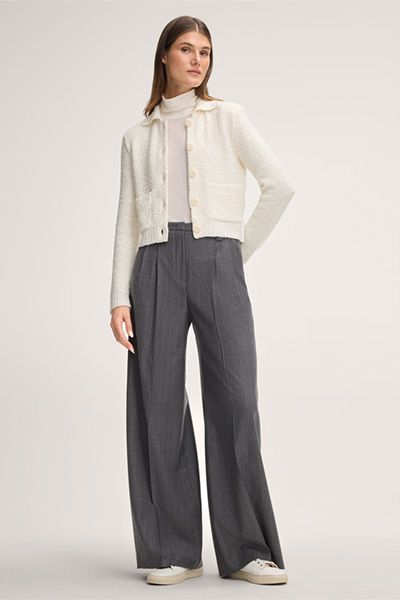 Strukturierter Cardigan in Tweed-Optik