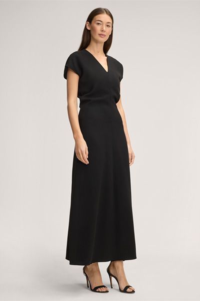 Elegantes Maxikleid aus Crêpe
