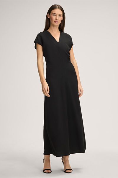 Elegantes Maxikleid aus Crêpe