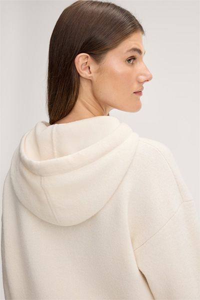 Entspannter Hoodie aus Schurwolle