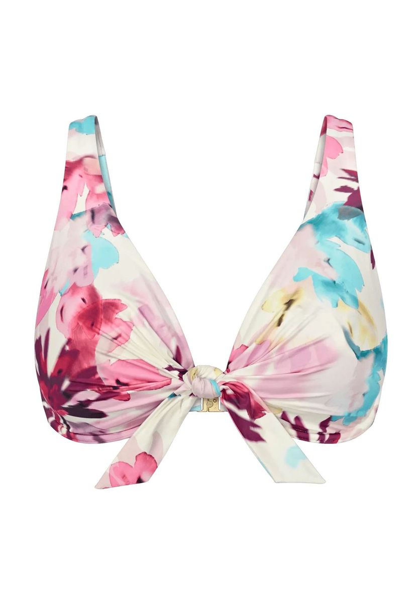 Triangel-Bikini-Top mit floralem Muster