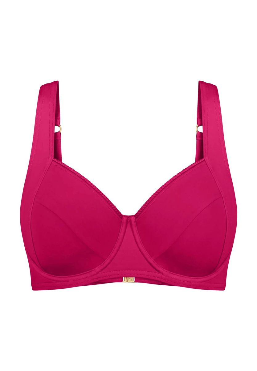 Bügel-Bikini-Oberteil mit dekorativem Saum