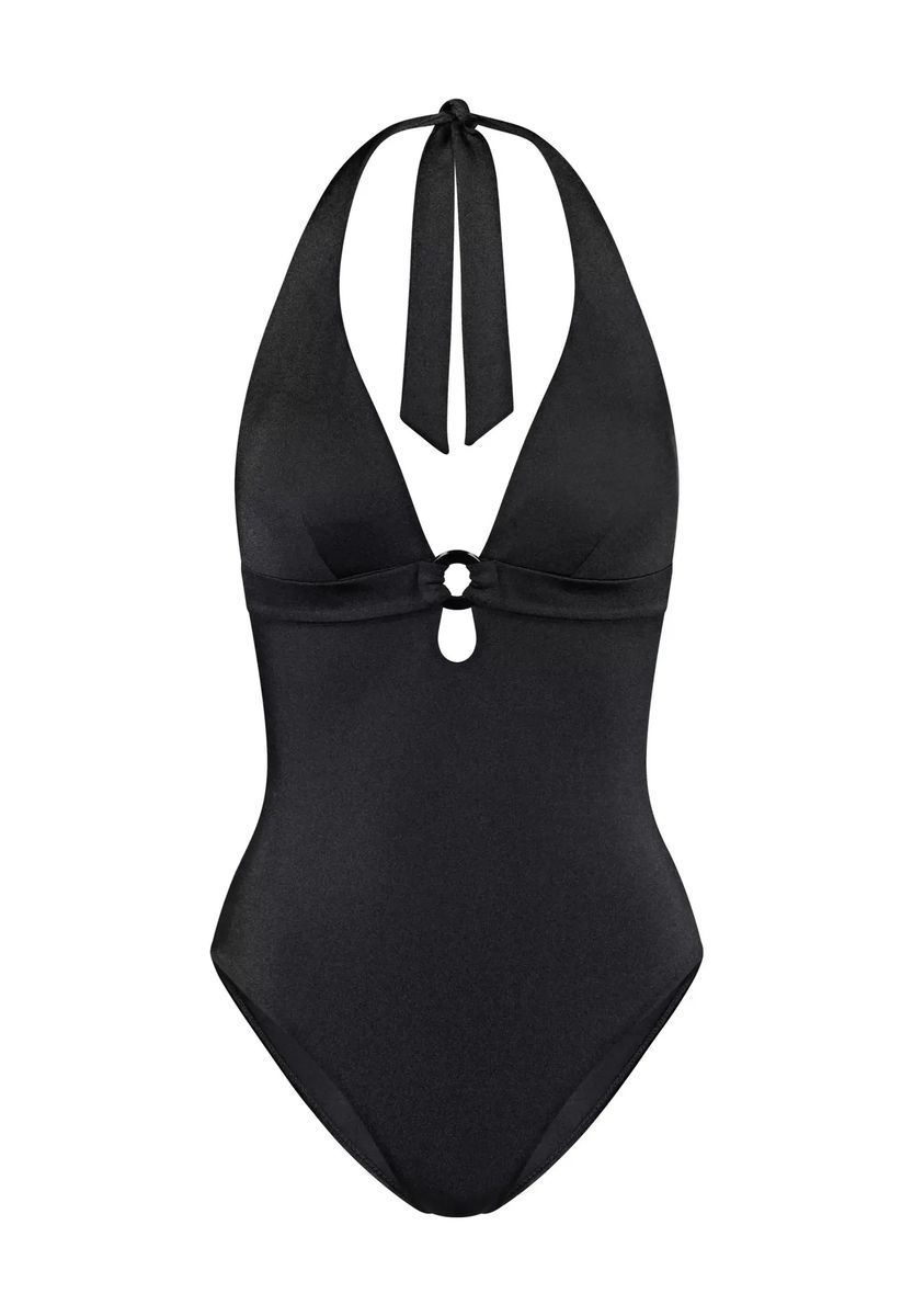 Eleganter Halterneck-Badeanzug mit V-Ausschnitt
