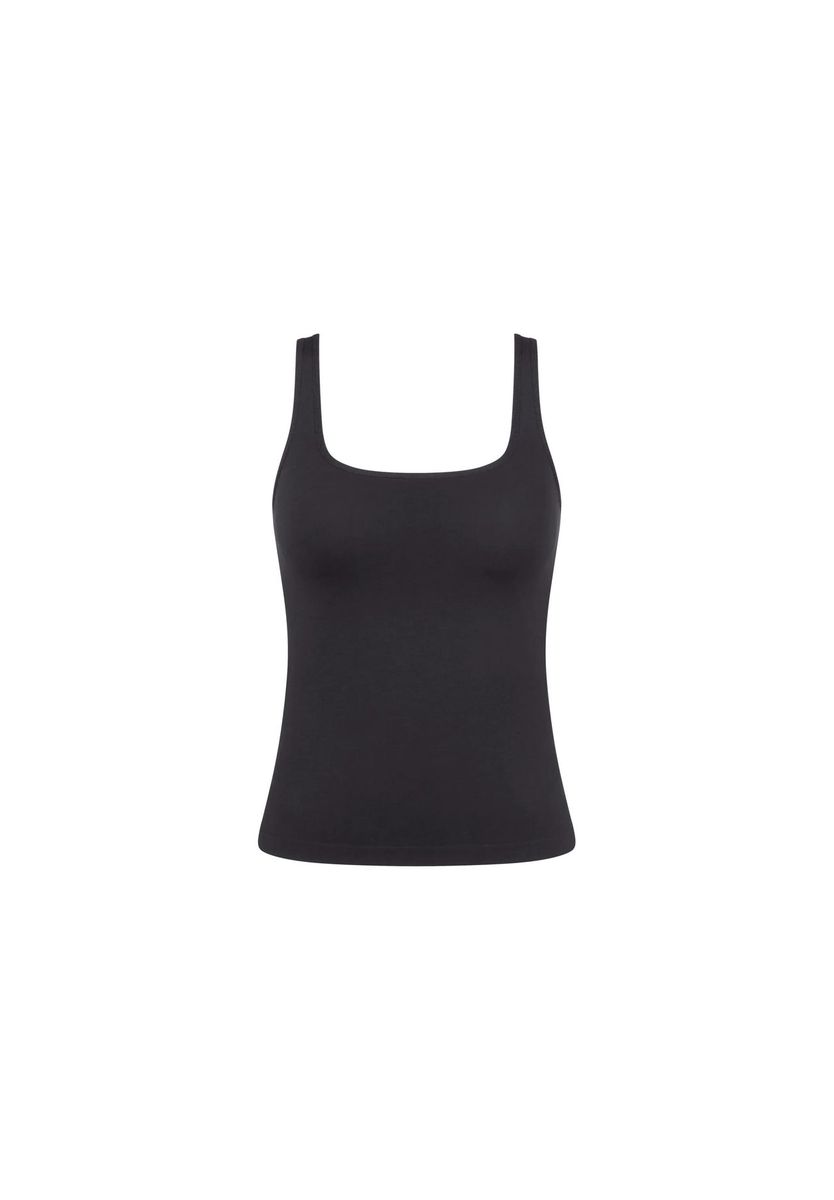 Nahtloses Modal-Tanktop mit Carré-Ausschnitt