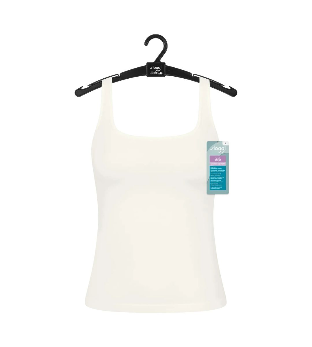 Nahtloses Modal-Tanktop mit eckigem Ausschnitt