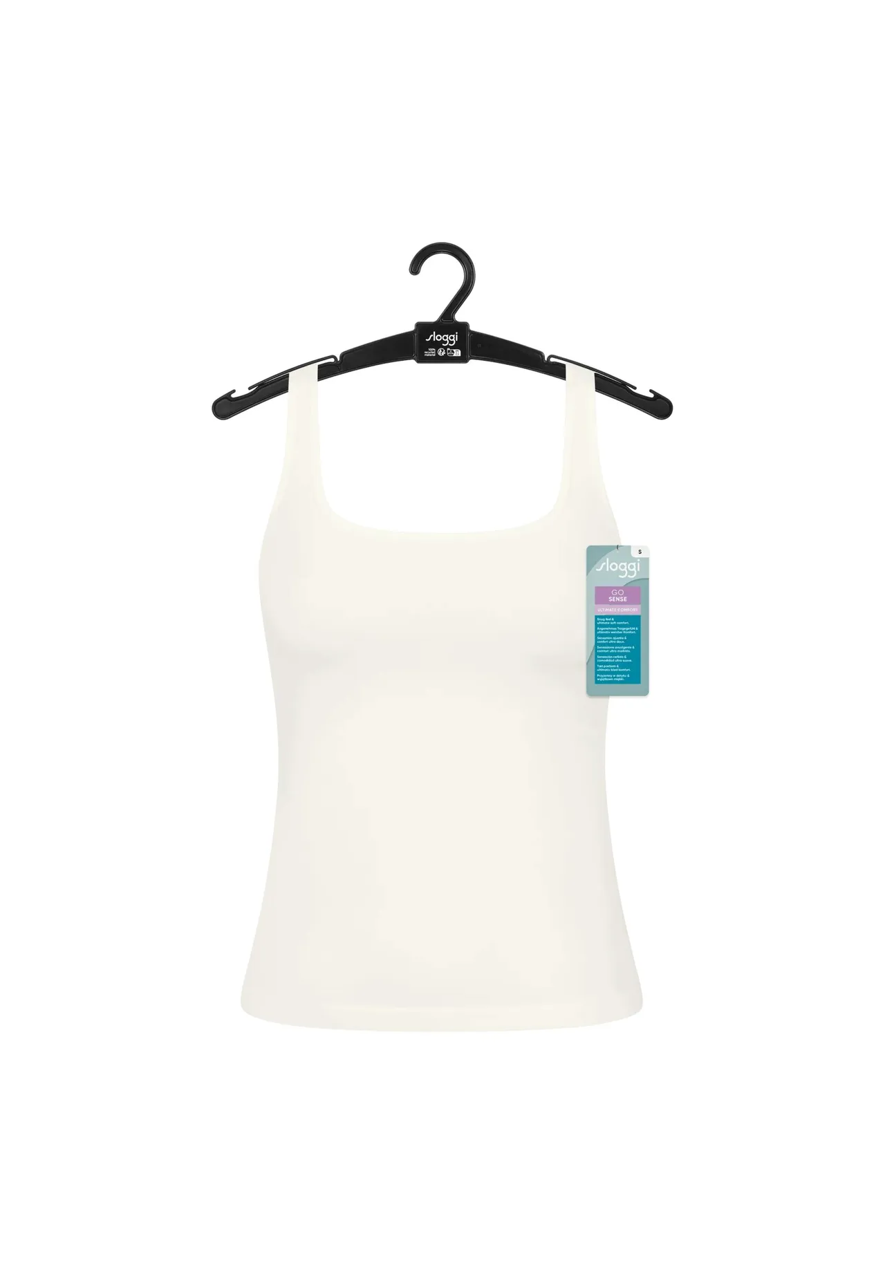 Nahtloses Modal-Tanktop mit eckigem Ausschnitt