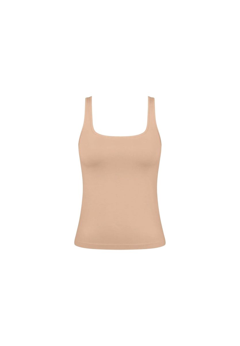 Nahtloses Modal-Tanktop mit Rechteckausschnitt
