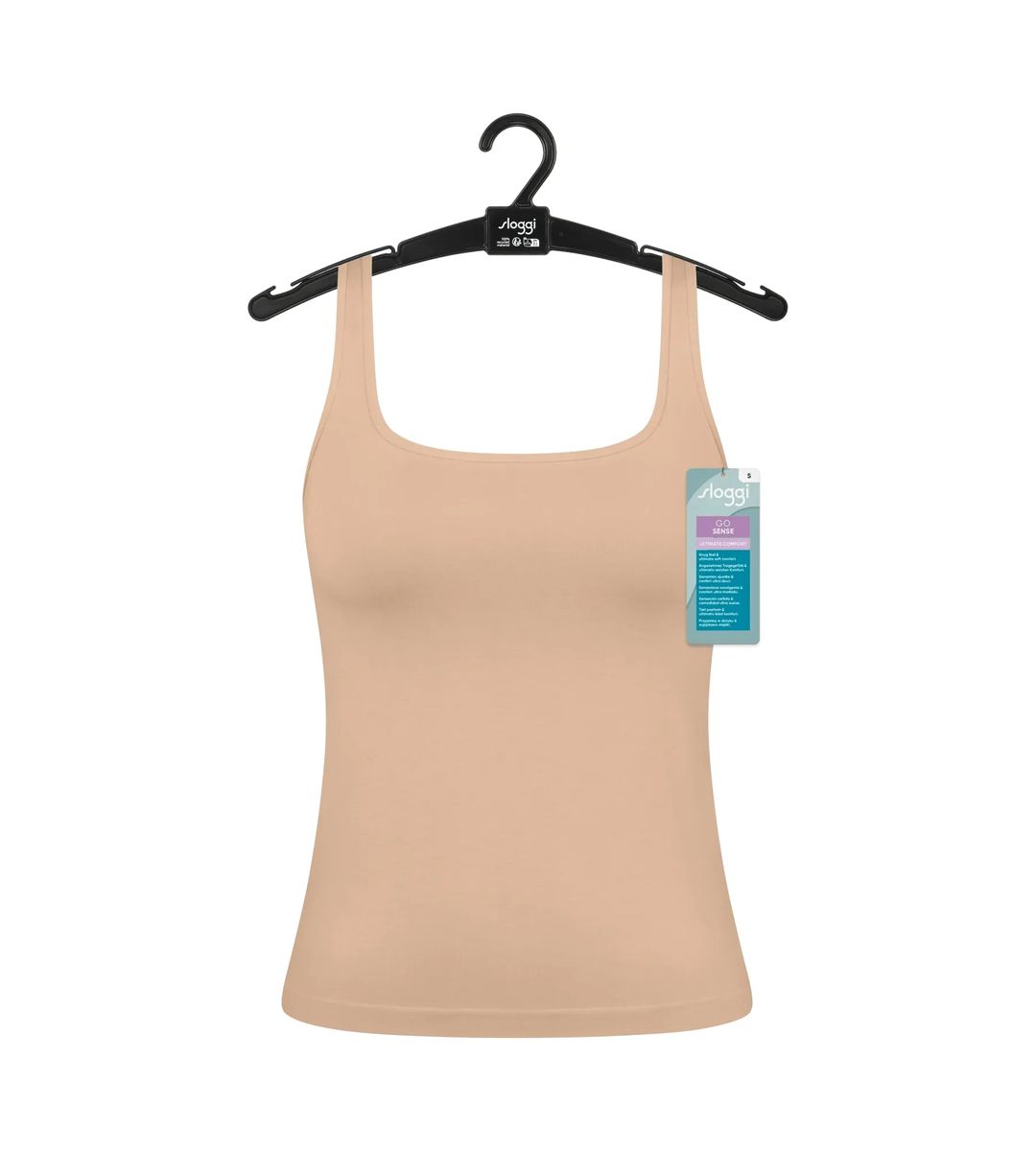 Nahtloses Modal-Tanktop mit Rechteckausschnitt