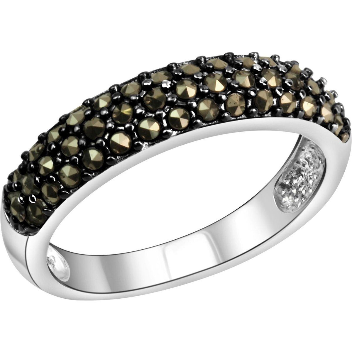 Vintage-inspirierter Markasit-Bandring