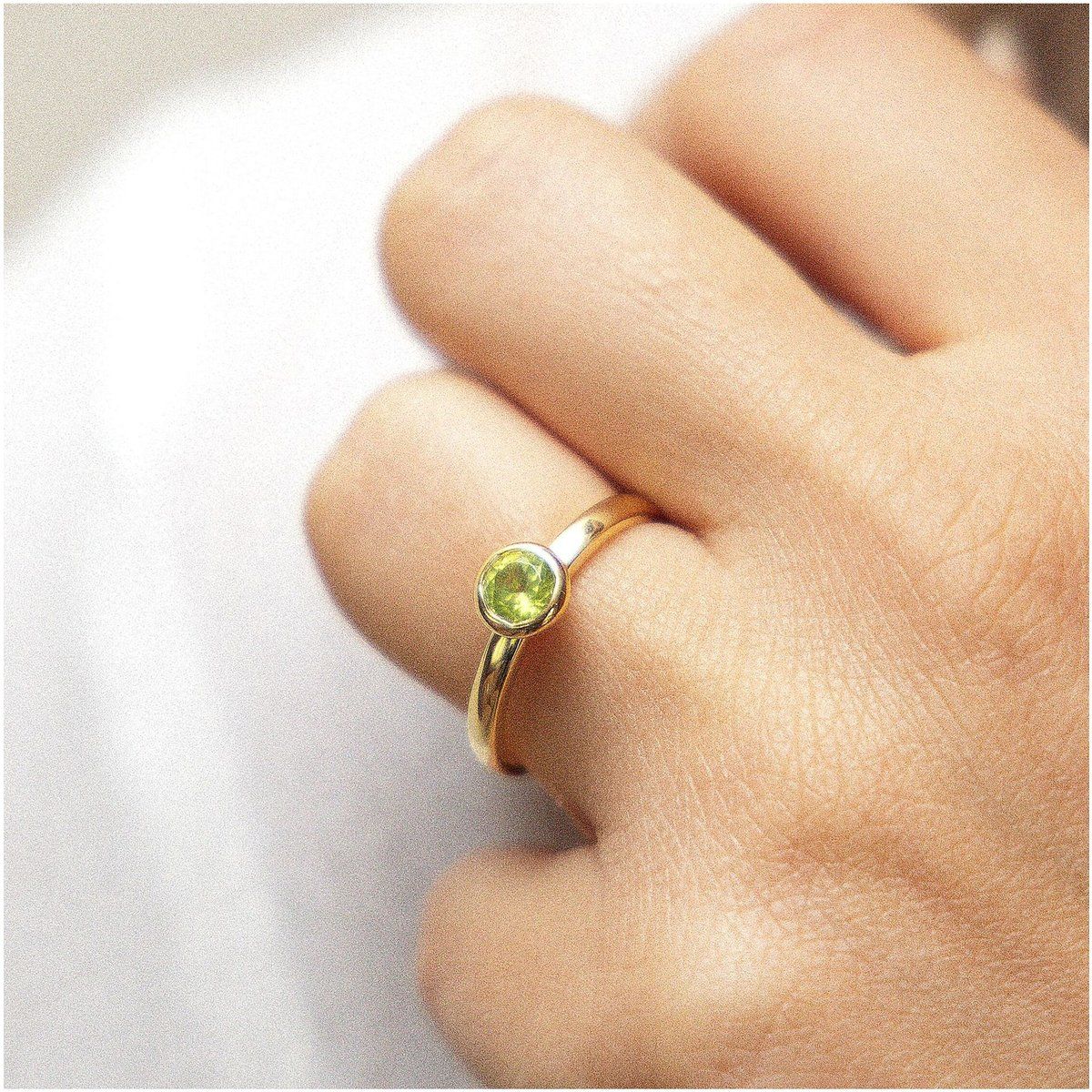 Edelstein Ring-Set zum Stapeln