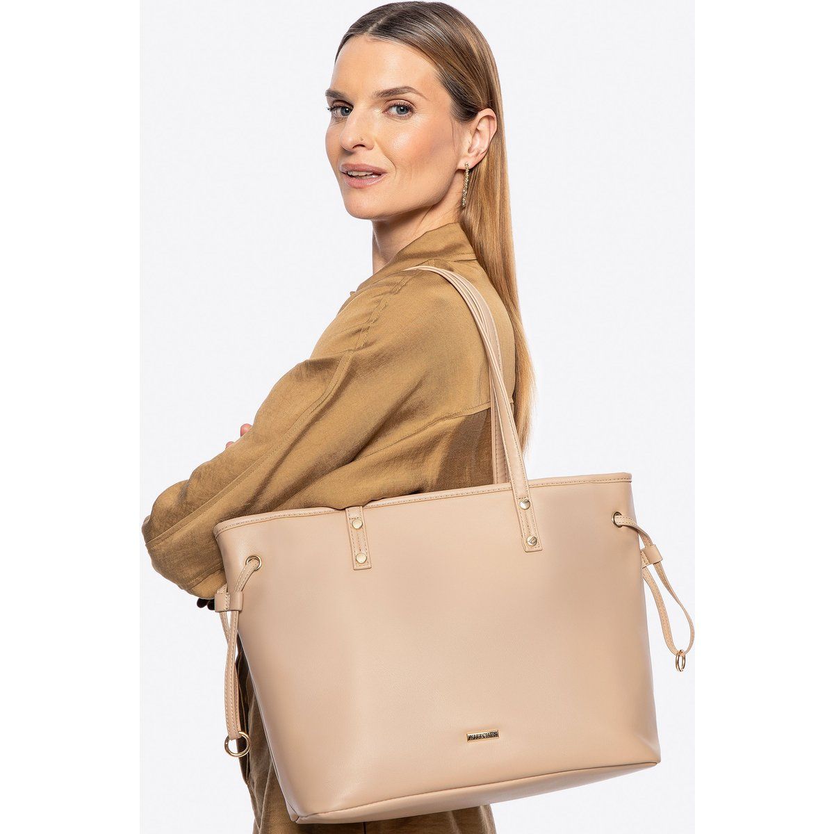 Elegante Shopper-Tasche aus Öko-Leder