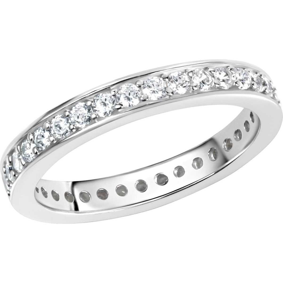 Eleganter Eternity-Ring mit Pavéfassung