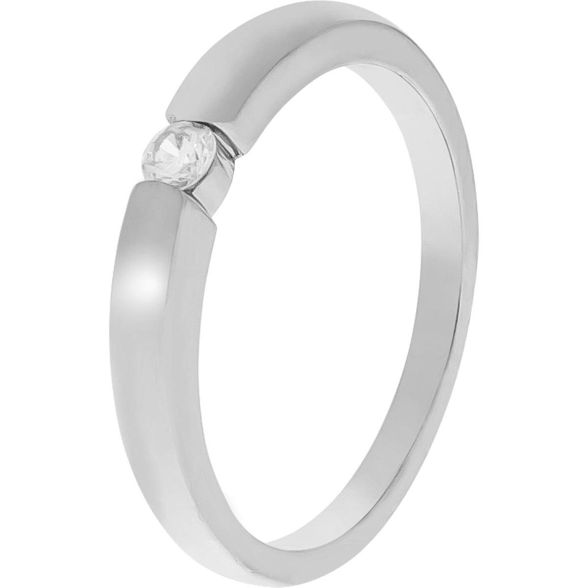 Minimalistischer Spannring mit Zirkonia