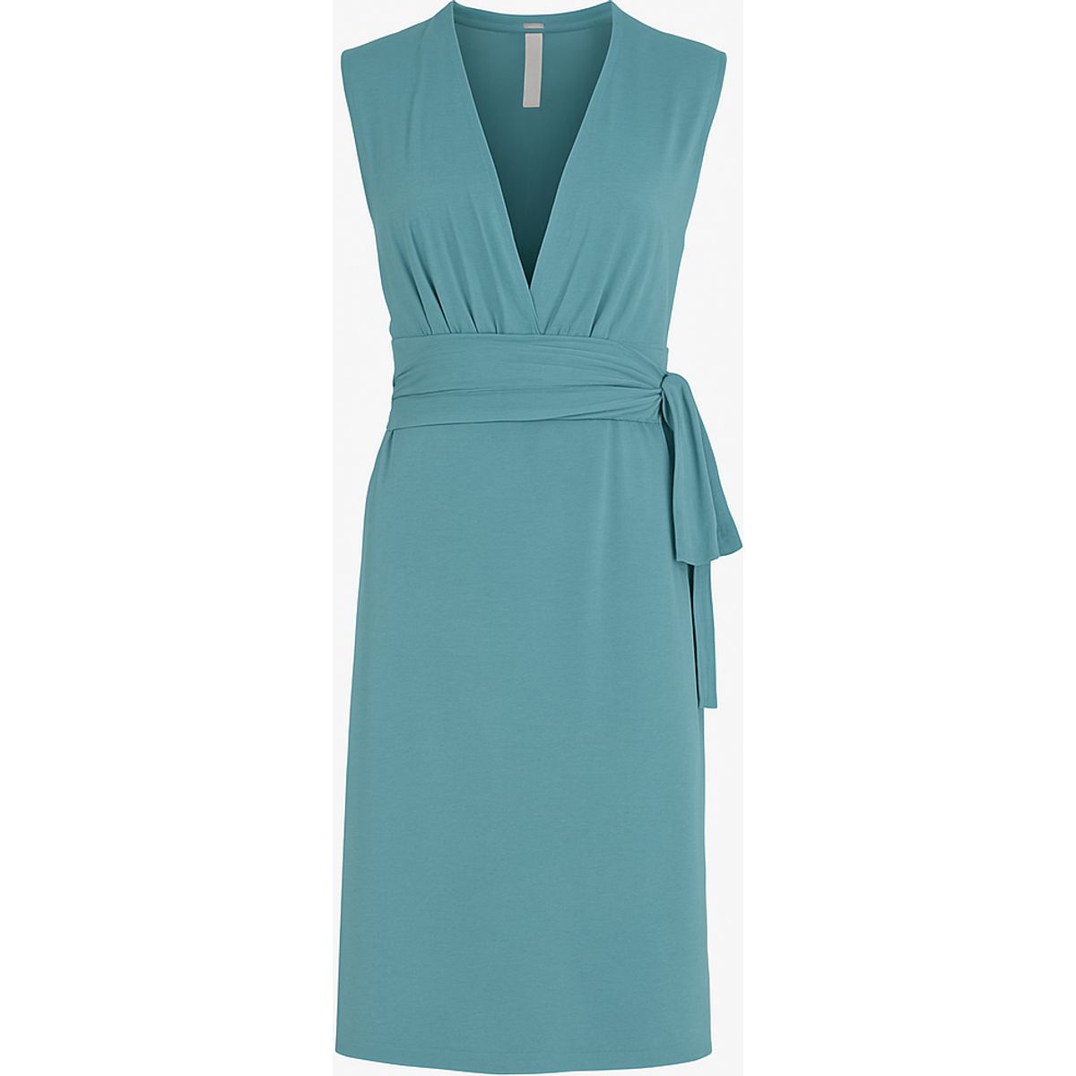 Ärmelloses Wickel-Midikleid aus Jersey