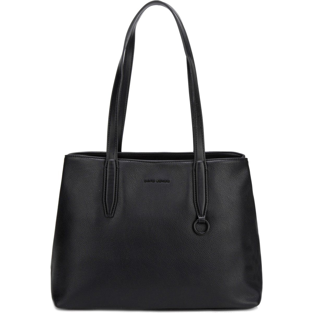 Strukturierte Schultertasche mit Narbenprägung