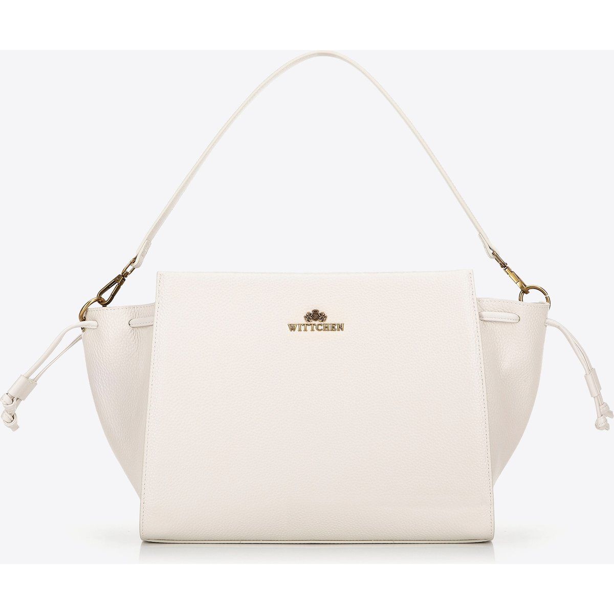 Elegante Ledertasche mit Kordelzug