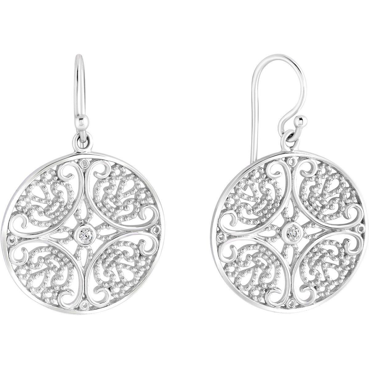 Filigrane Ohrringe mit Lilien-Motiv