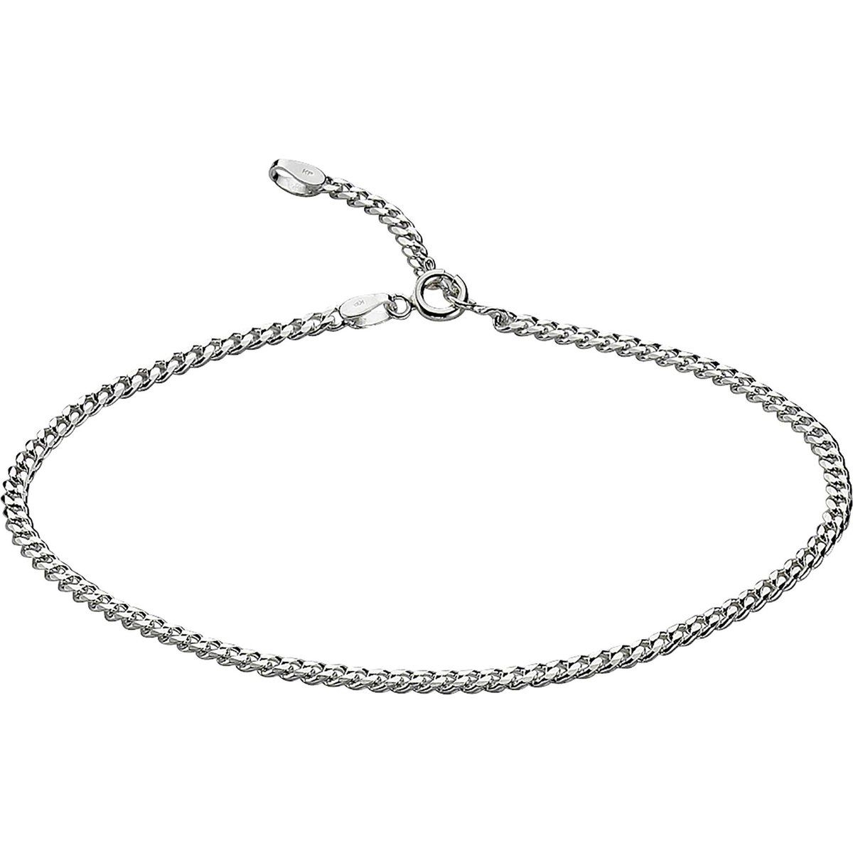 Klassische Panzer-Fußkette aus Silber