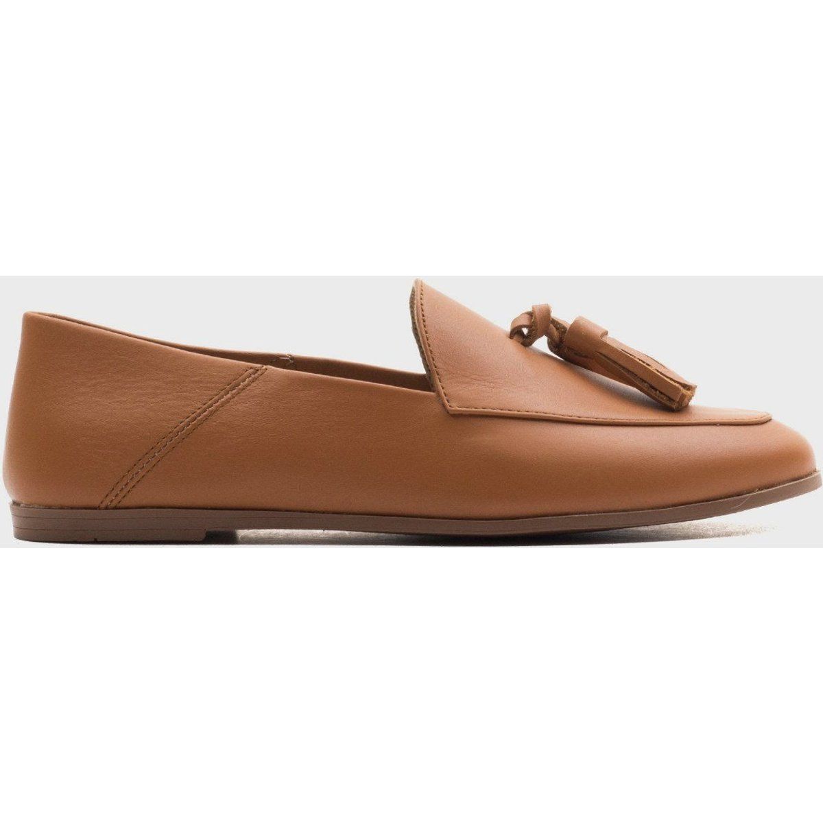 Weiche Leder-Loafer mit Quasten