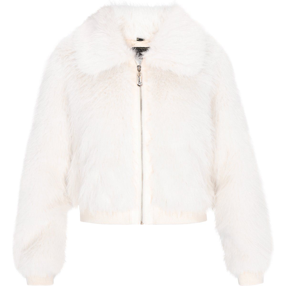 Flauschige Bomberjacke aus Webpelz