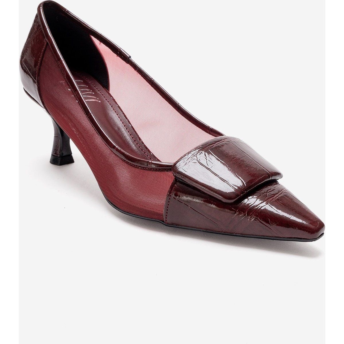 Elegante Pumps mit Mesh-Einsätzen