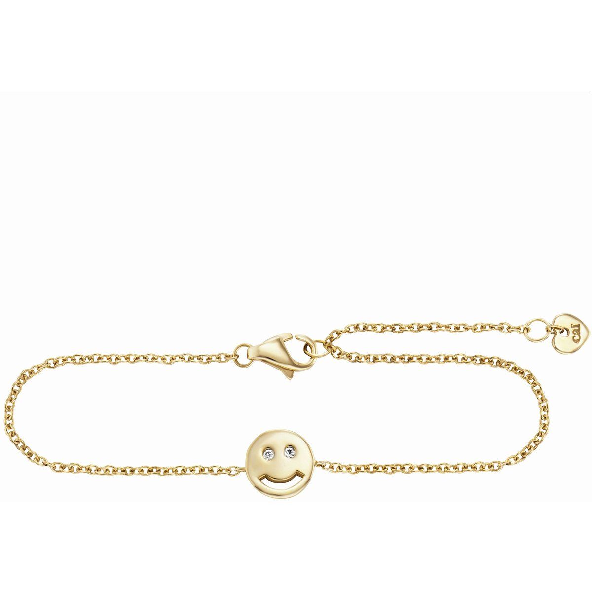 Smiley-Gesicht Armband mit Zirkonia
