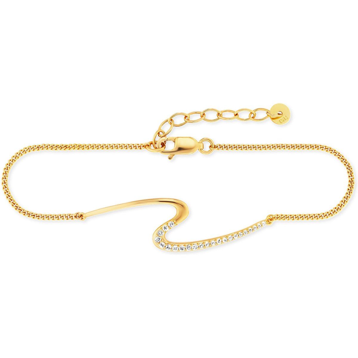 Armband Fluid Curves mit Topasen