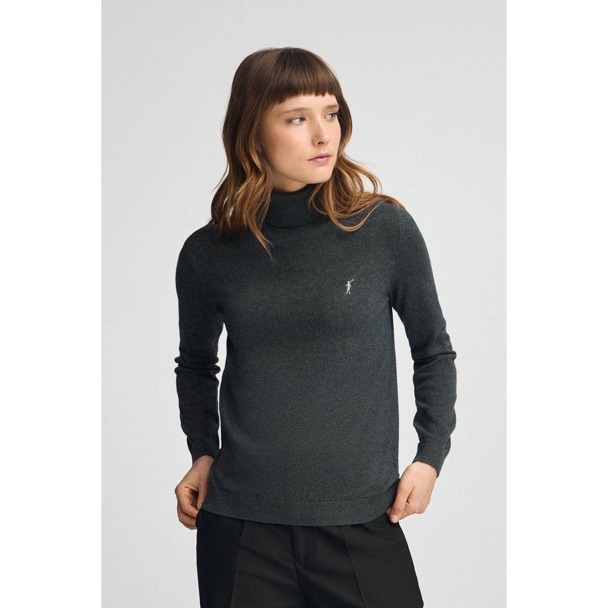 Klassischer Rollkragenpullover aus Wollgemisch