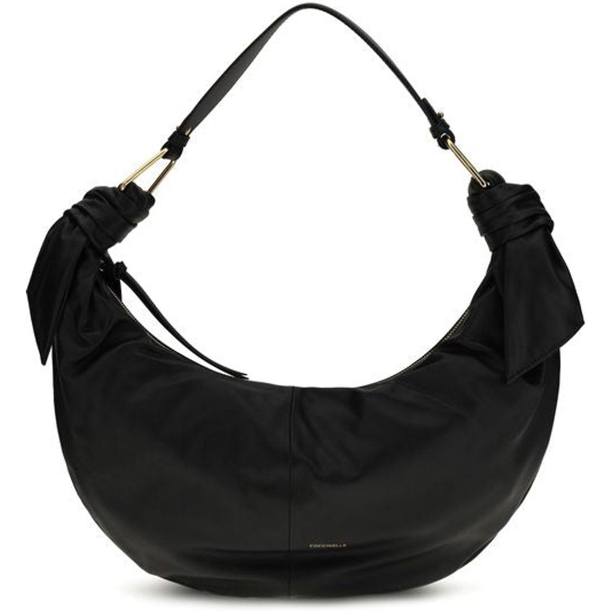 Elegante Leder-Schultertasche mit Knotendetails