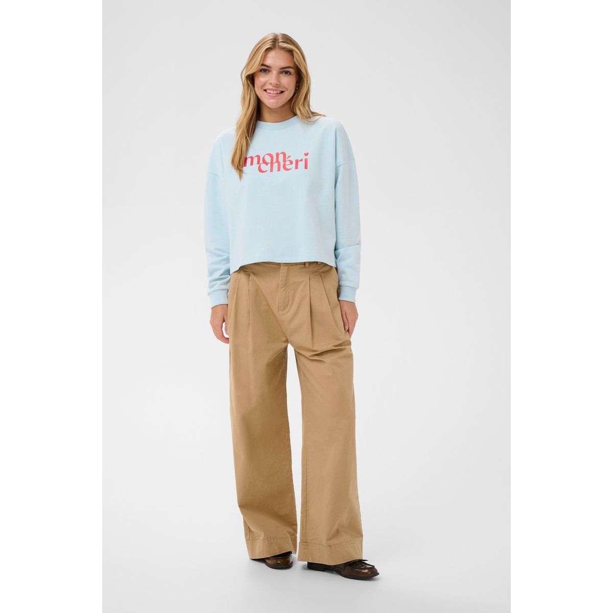 Oversized Mon Chéri Grafik-Pullover