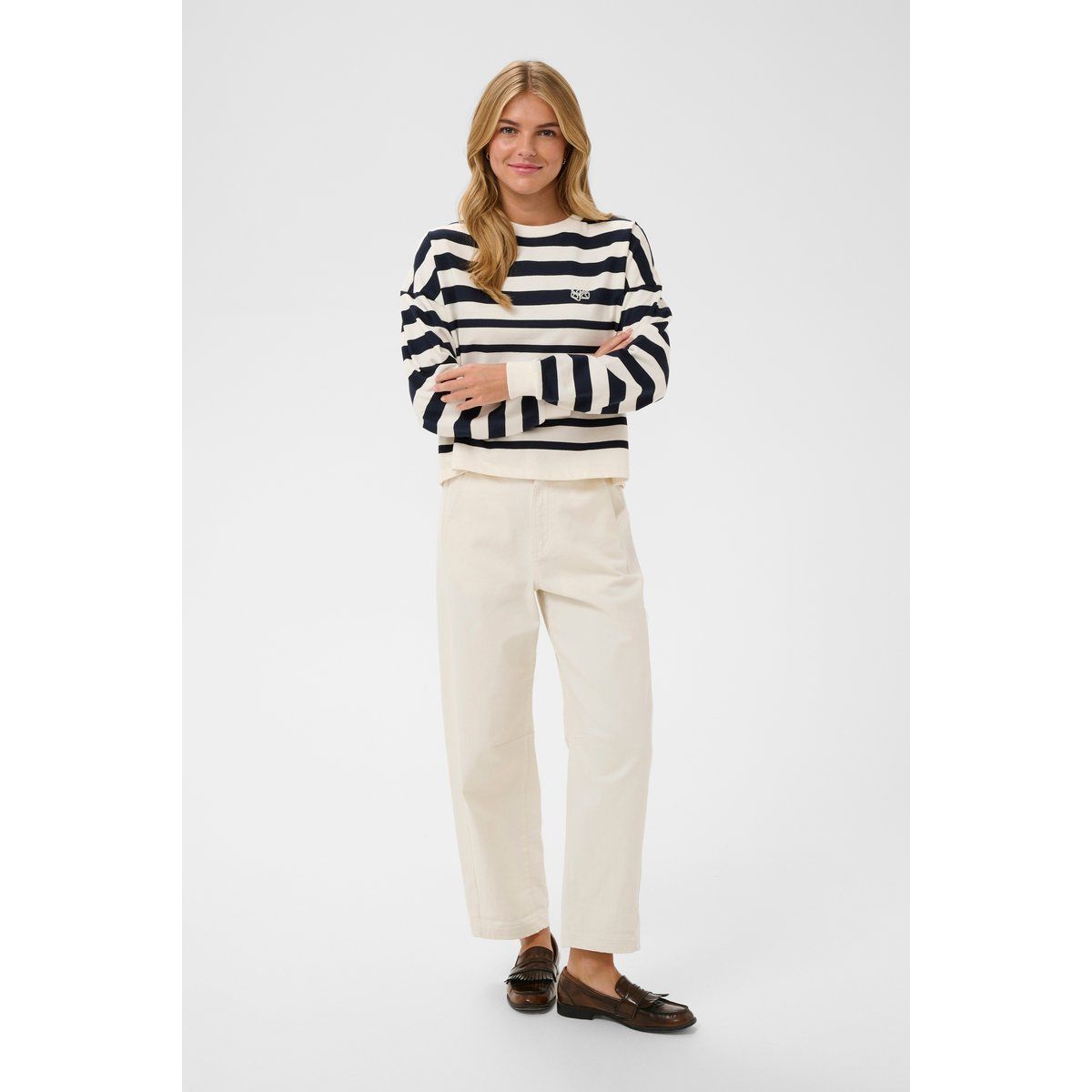 Oversized Sweatshirt im Matrosenstil