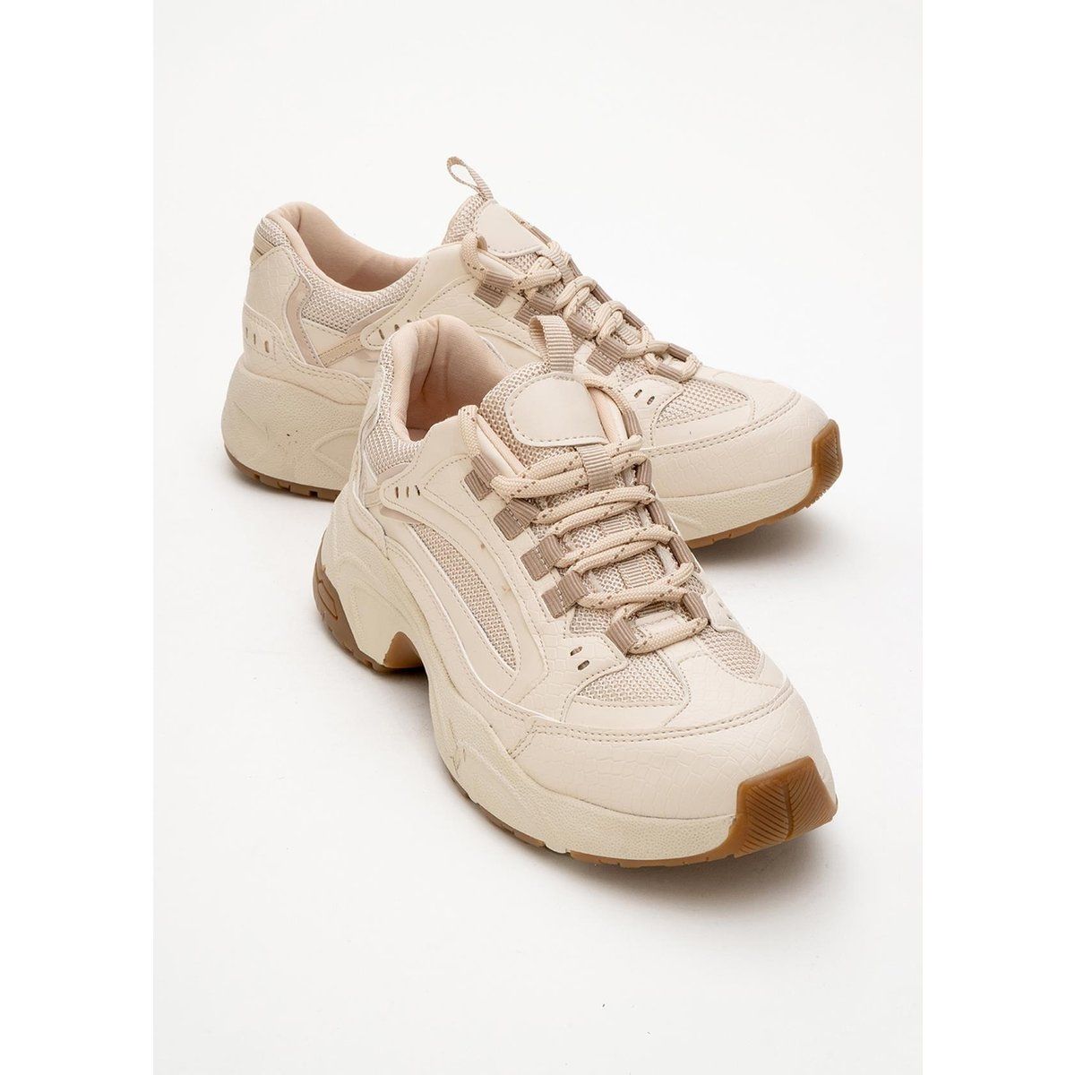 Chunky Dad-Sneaker mit Mesh-Einsätzen