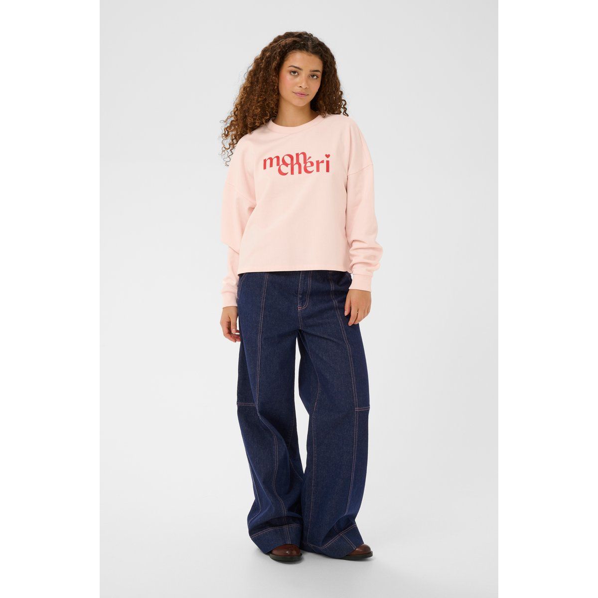 Oversized Mon Cheri Grafik-Sweatshirt