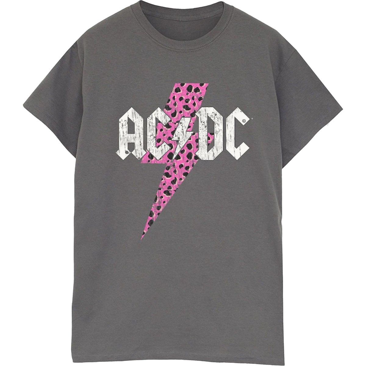 Grafik-Band-Shirt mit Leoparden-Blitz