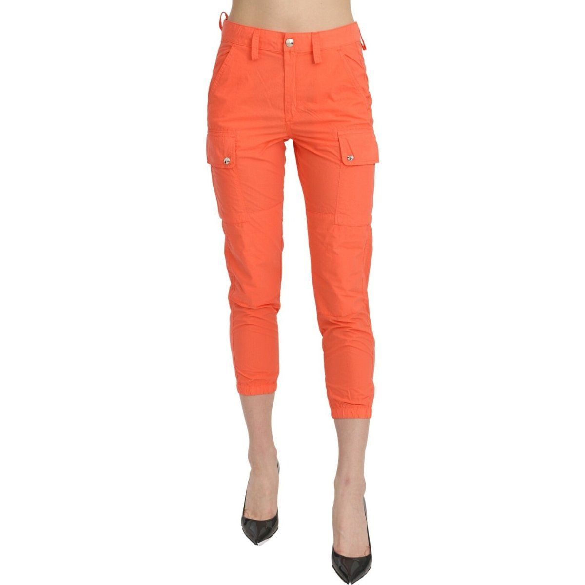 Hochtaillierte Skinny Cargo-Jogginghose
