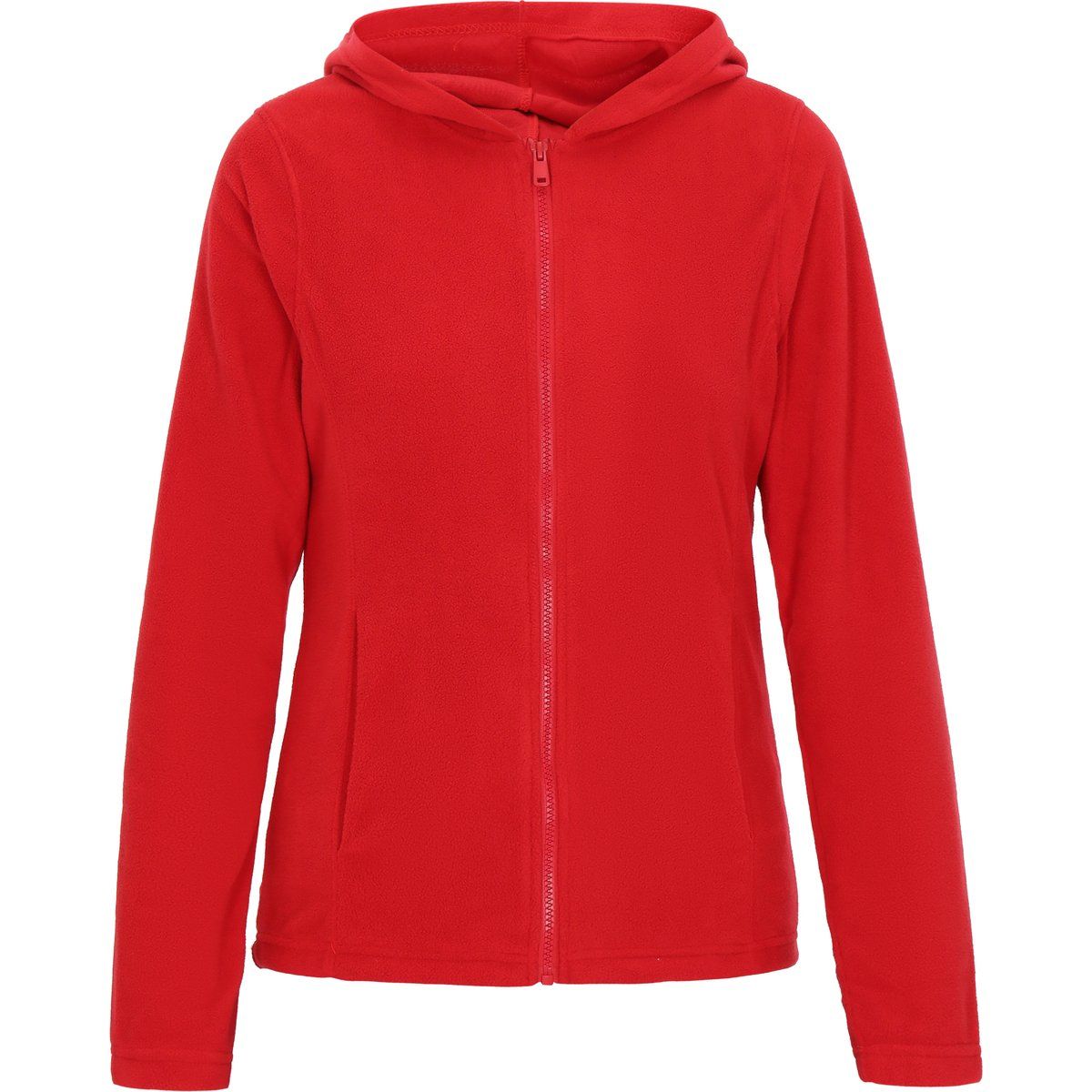 Weiche Fleecejacke mit Kapuze